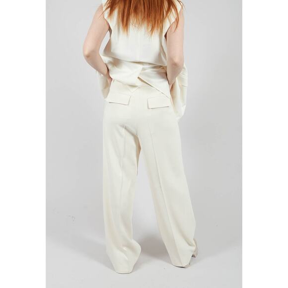 Beatrice B Mira Wide Leg Pants Trousers in Sea Salt US 2 - Picture 4 of 5